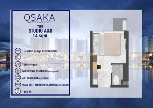 Osaka Riverview Leilighet Tangerang Eksteriør bilde